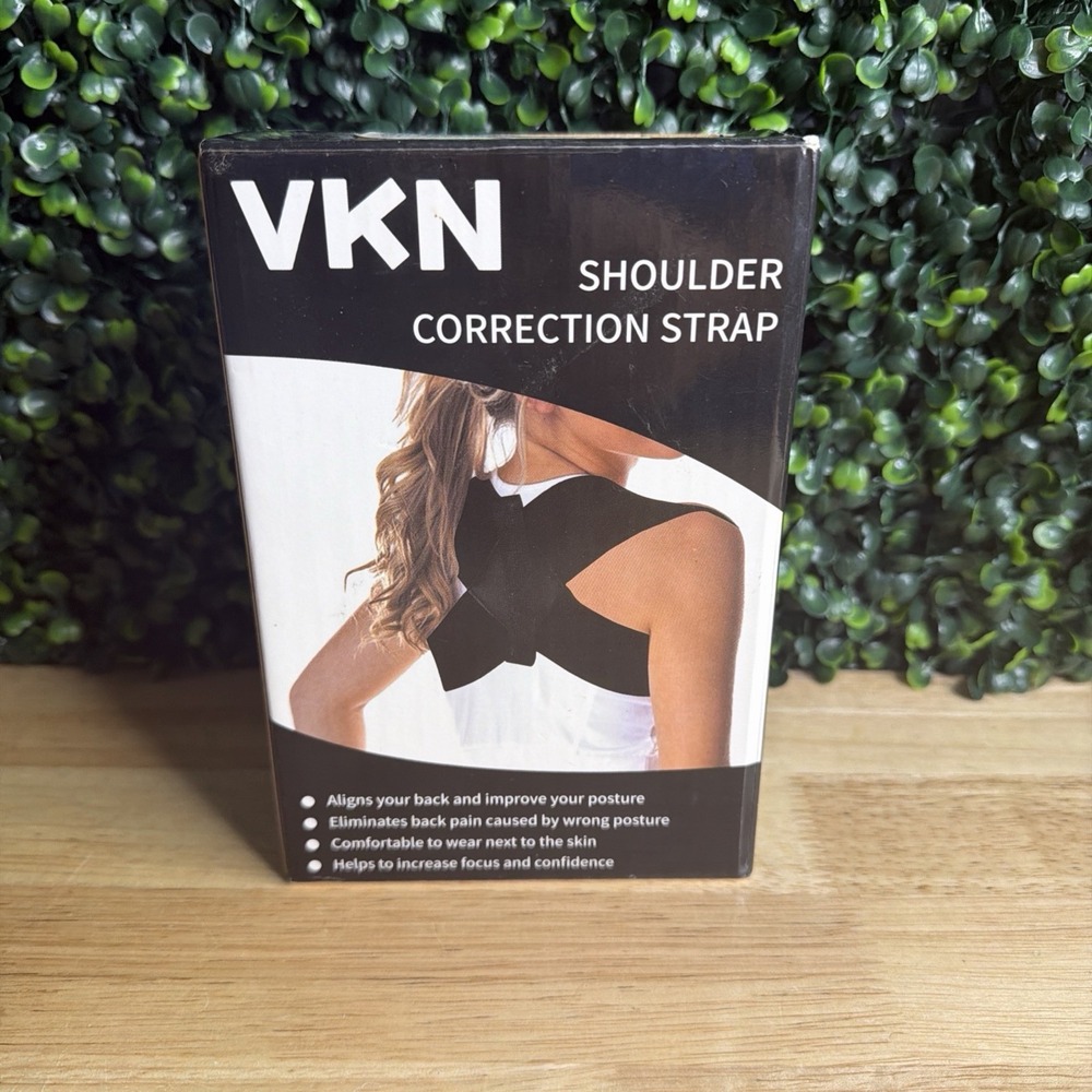 VKN Shoulder Correction Strap New In Box Black Posture Corrector Size XXL